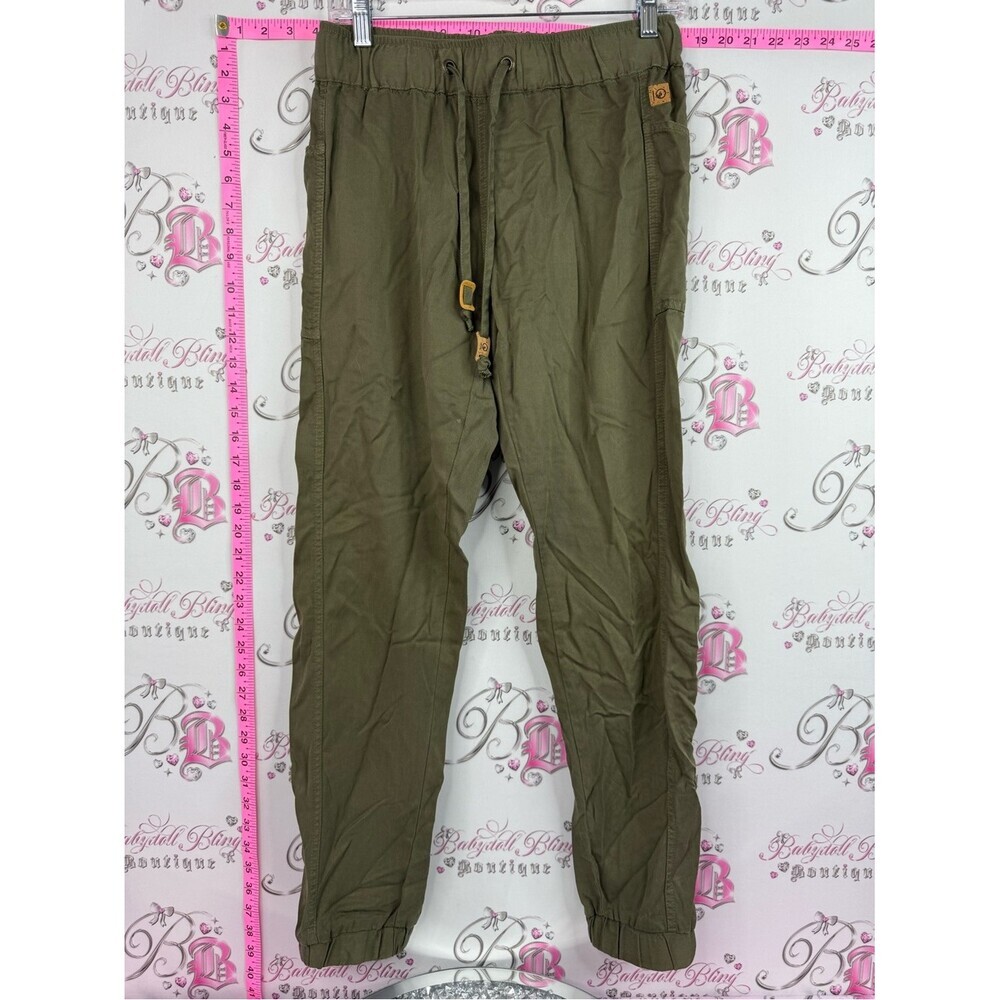 tentree joggers pants comfy flowy brown tassle Olive Cargo Jogger Pants